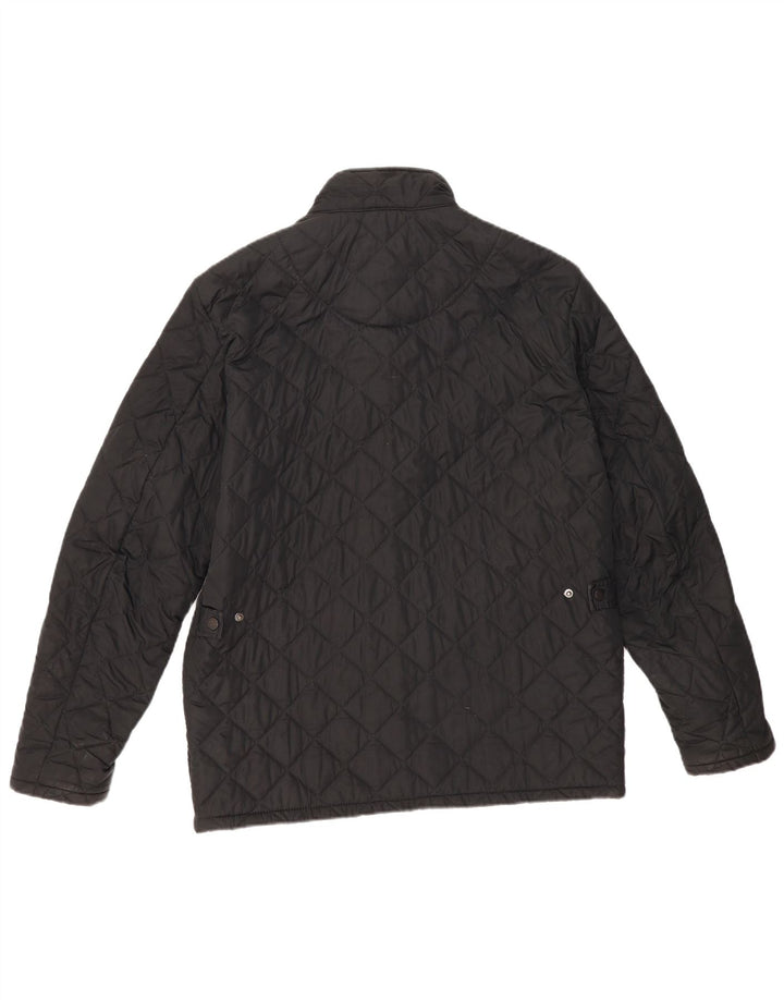 Barbour muška prošivena jakna UK 40 veliki crni poliester