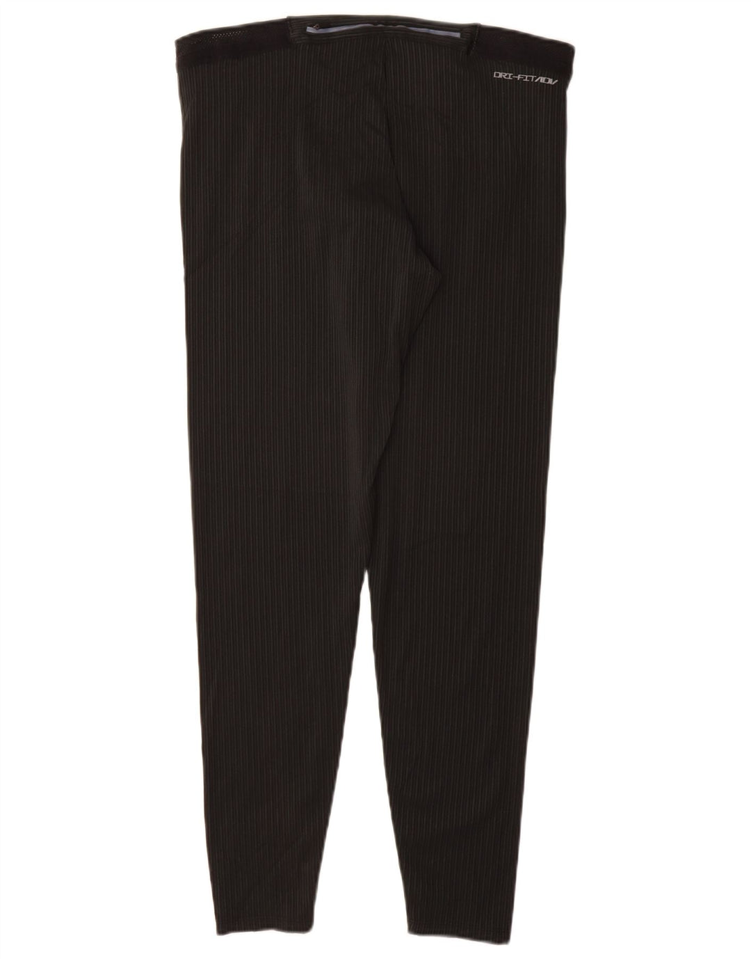 NIKE Ženske Dri Fit Leggings UK 18 XL crne pruge od poliestera