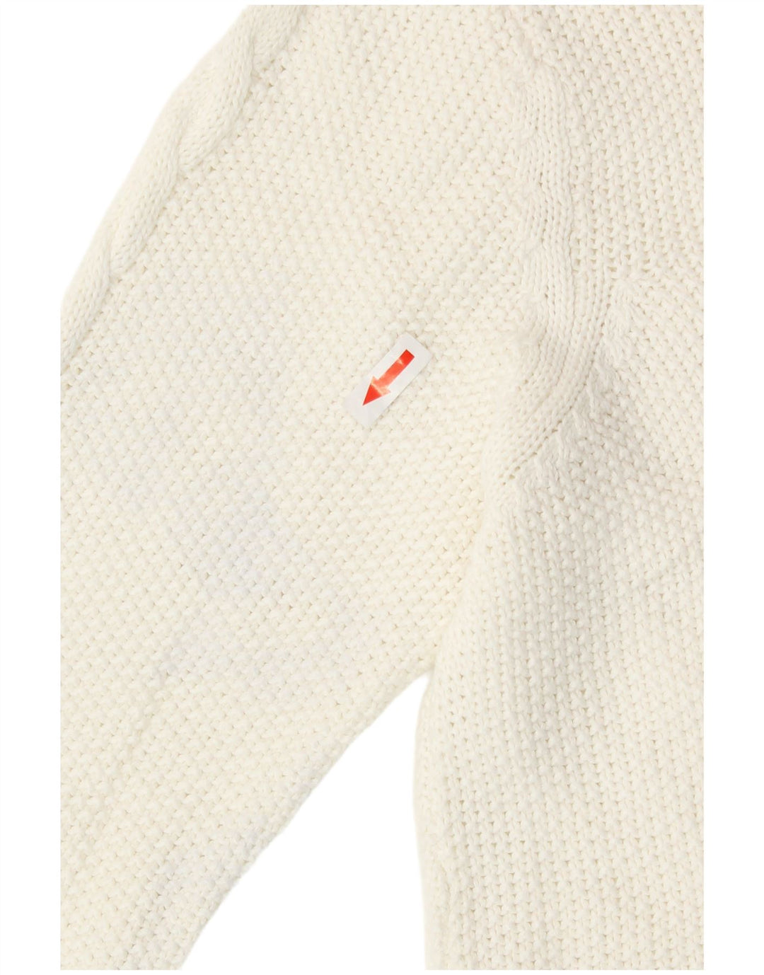 Oasis ženski džemper s morskim izrezom UK 14 Srednje bijeli pamuk