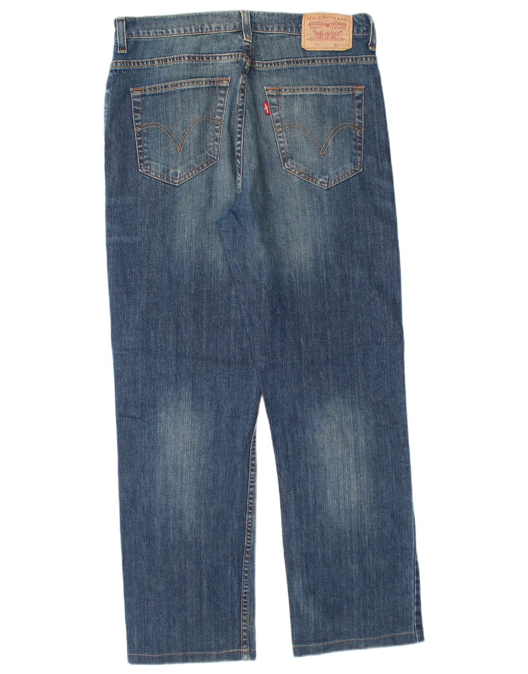 Levi's muške 752 ravne traperice W34 L29 plavi pamuk