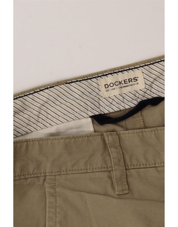 Dockers muške chino kratke hlače W36 veliki kaki pamuk