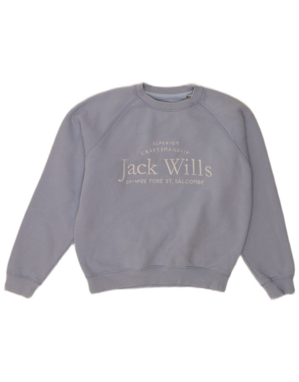 Jack Wills Ženski džemper širokog kroja Jack Wills UK 6 XS Plavi pamuk