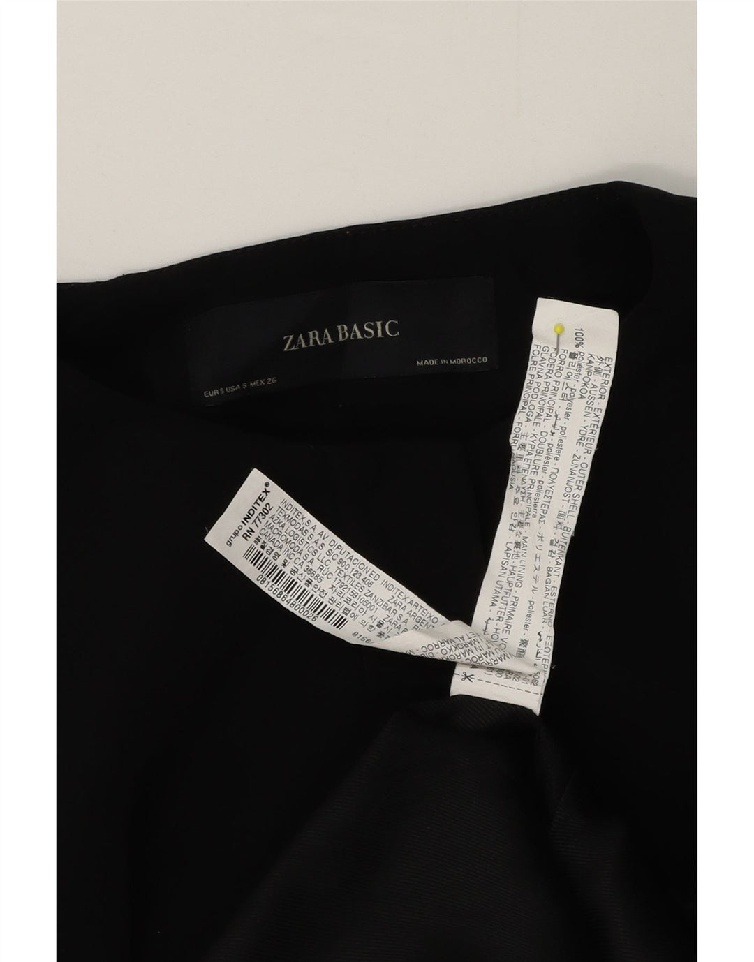 Zara ženska prevelika bomber jakna UK 10, mali crni poliester
