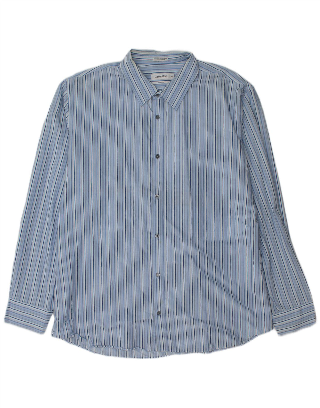 CALVIN KLEIN Muška moderna košulja 2XL, pamuk na plave pruge