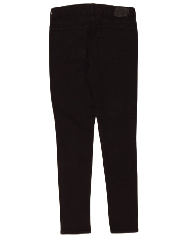 Levi's ženske 711 uske traperice W28 L28 crni pamuk