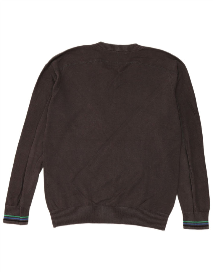 Jack & Jones muški džemper s V-izrezom, srednje sivi pamuk
