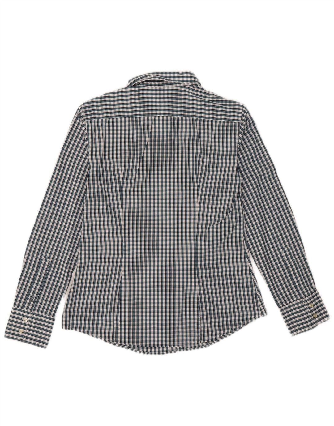 Ženska košulja Benetton UK 12 Srednje zelena gingham pamuk