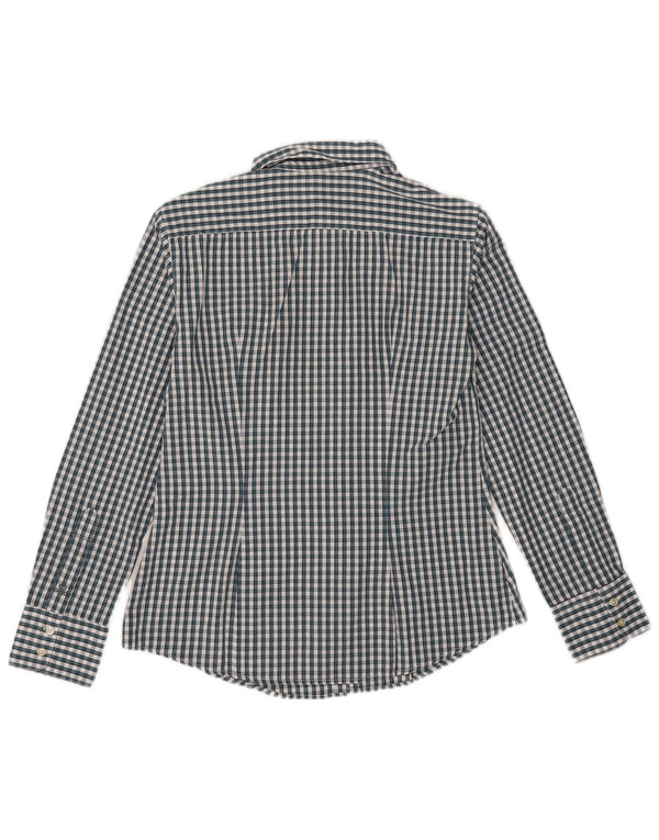 Ženska košulja Benetton UK 12 Srednje zelena gingham pamuk