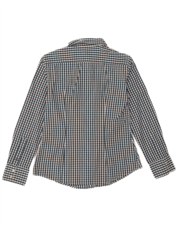 Ženska košulja Benetton UK 12 Srednje zelena gingham pamuk