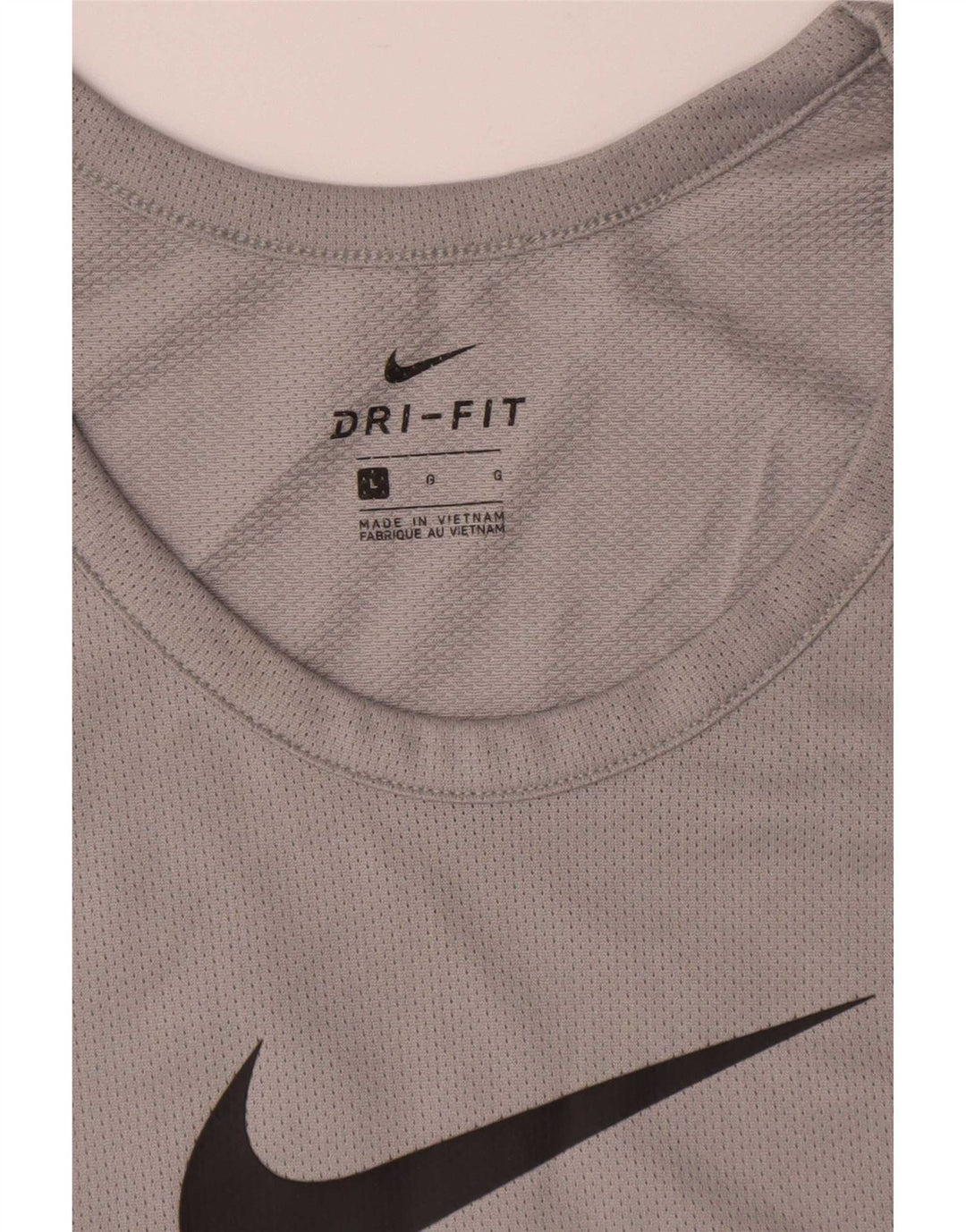 Veliki sivi poliesterski prsluk Nike Dri Fit Graphic