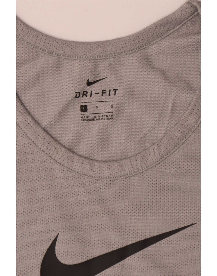 Veliki sivi poliesterski prsluk Nike Dri Fit Graphic