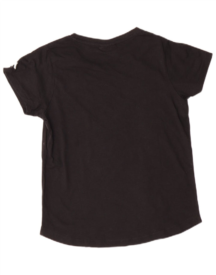 KAPPA Ženska majica kratkih rukava s grafičkim motivima UK 10 Mali crni pamuk