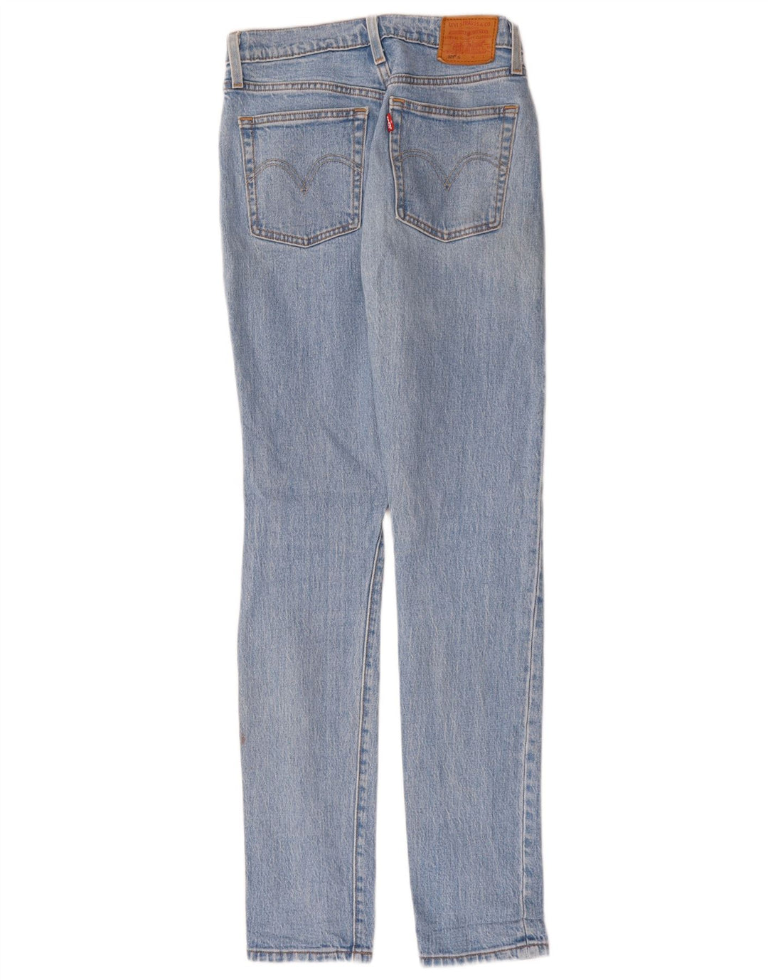 Levi's ženske 501 uske traperice W25 L32 plavi pamuk