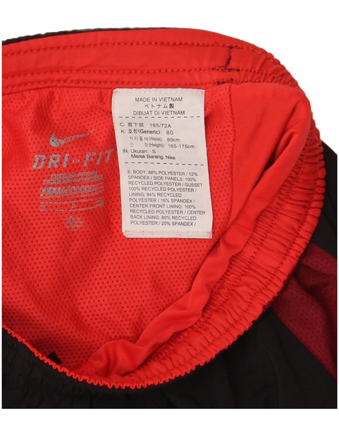Nike muške Dri Fit sportske kratke hlače male crne boje od poliestera