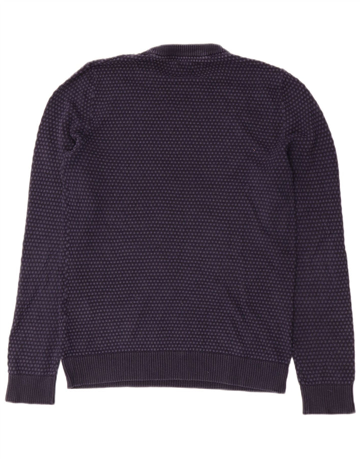 Jack & Jones muški džemper s okruglim izrezom Srednji tamnoplavi pamuk
