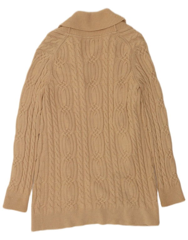 Tommy Hilfiger ženski dugi otvoreni džemper UK 14 srednje bež