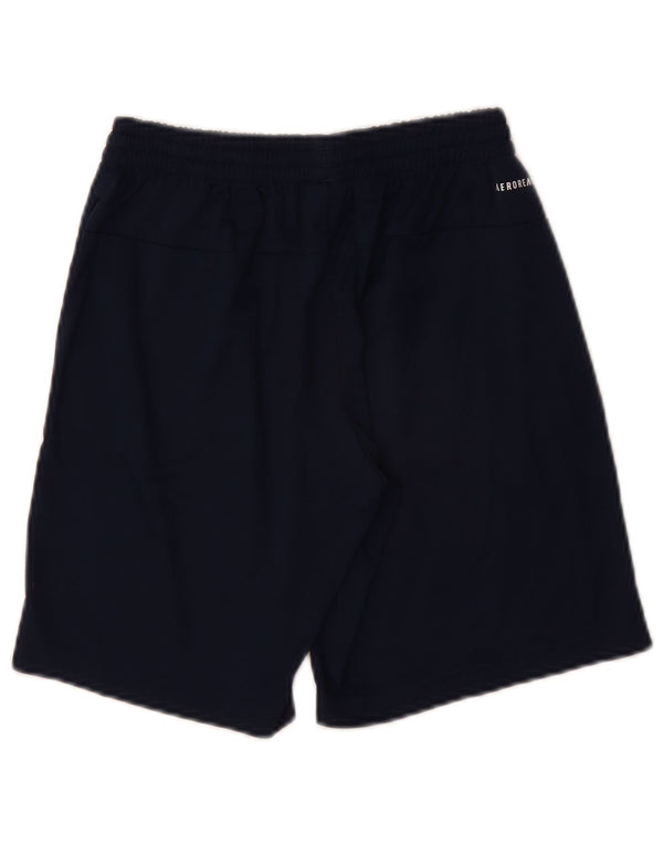 Adidas Boys Aeroready Graphic Sport Shorts 11-12 Years Navy Blue Poliester