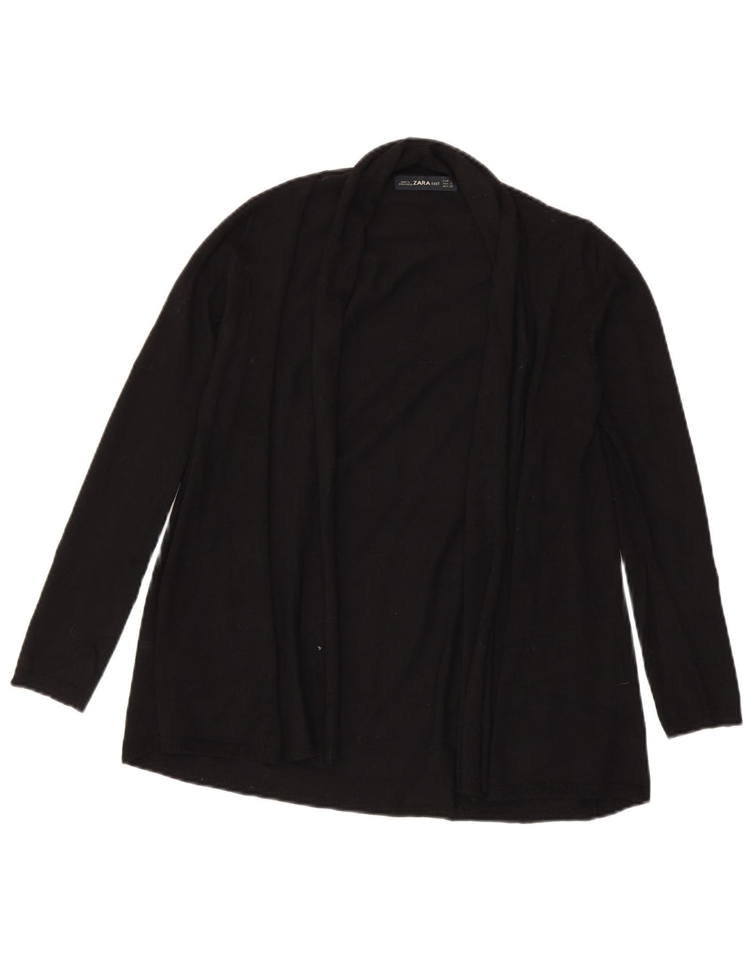 Zara ženski otvoreni kardigan pulover UK 10 Small Black