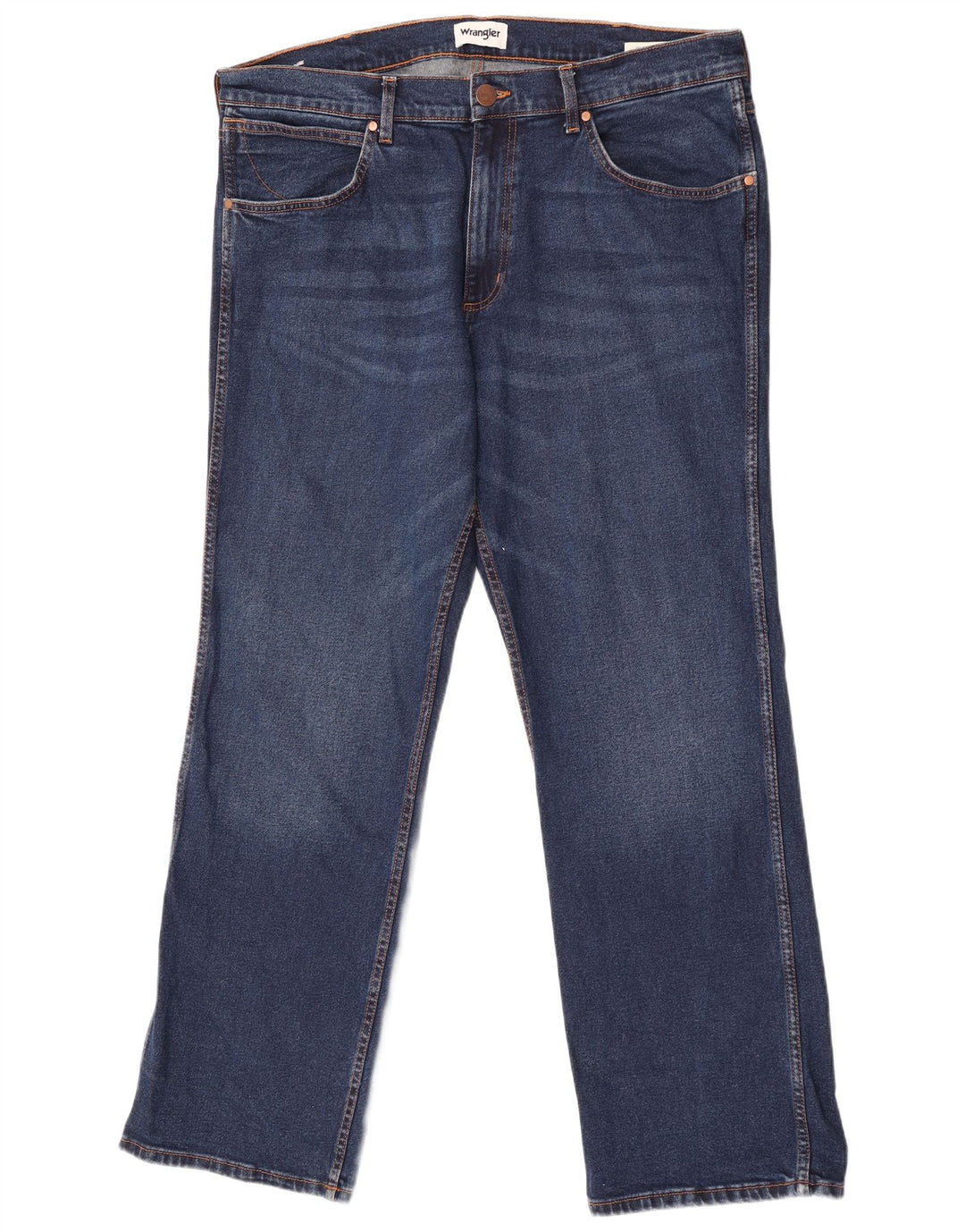 Muške traperice Wrangler Bootcut W38 L32 plavi pamuk