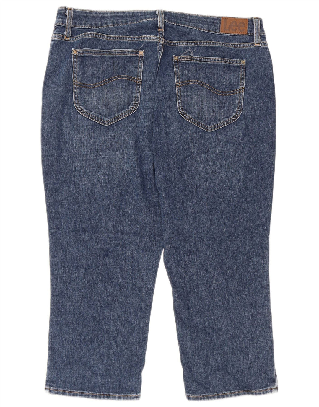 LEE ženske kapri traperice US 16 2XL W36 L22 plavi pamuk