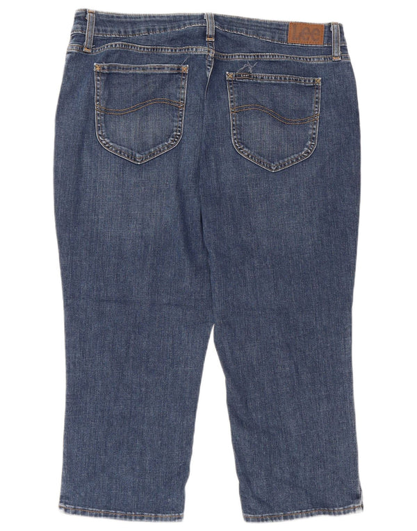 LEE ženske kapri traperice US 16 2XL W36 L22 plavi pamuk