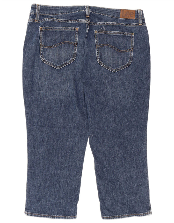 LEE ženske kapri traperice US 16 2XL W36 L22 plavi pamuk