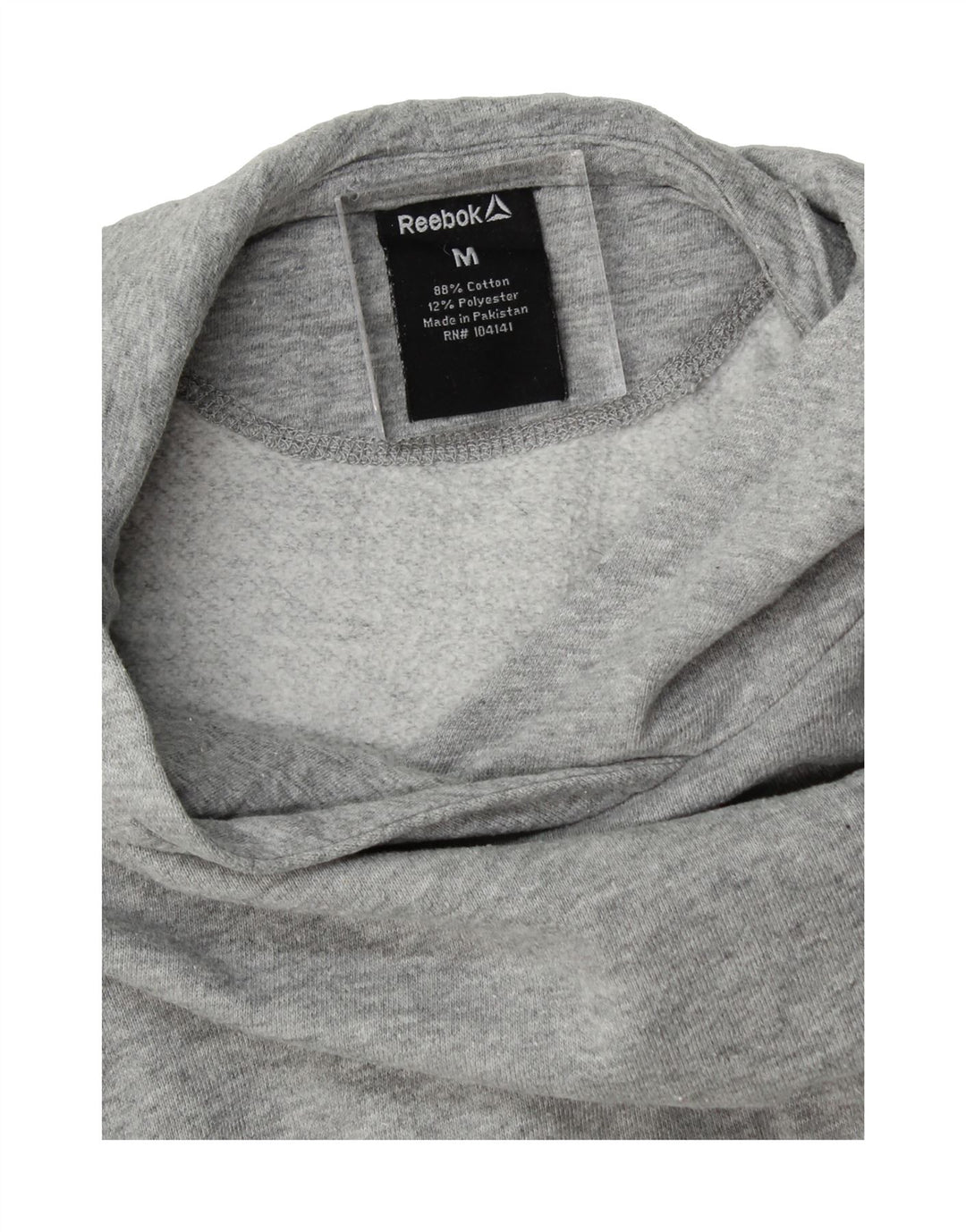 REEBOK Boys Hoodie Jumper 11-12 Years Medium Grey Cotton Vintage Reebok and Second-Hand Reebok from Messina Hembry 