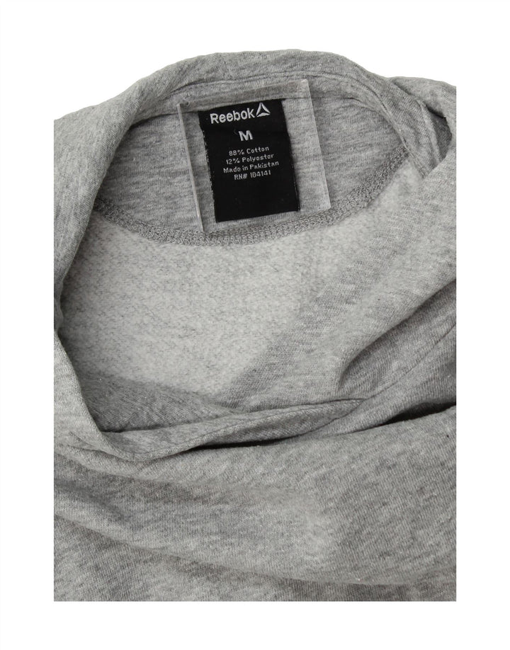 REEBOK Boys Hoodie Jumper 11-12 Years Medium Grey Cotton Vintage Reebok and Second-Hand Reebok from Messina Hembry 