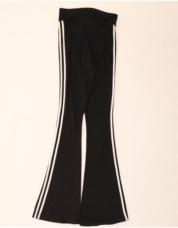 Adidas ženske hlače za trenirku s lepršavim krojem UK 8 male crne poliesterske
