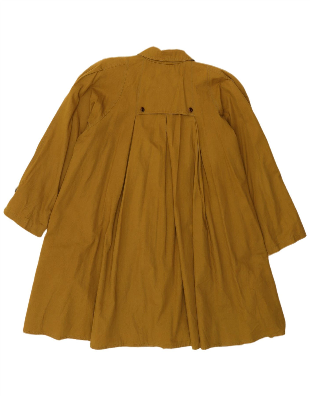 VINTAGE ženski preveliki kaput UK 10 Mali kaki acetat