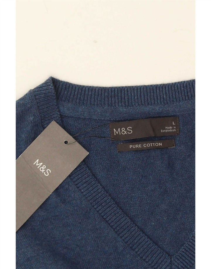 Marks & Spencer muški prsluk bez rukava Veliki tamnoplavi pamuk