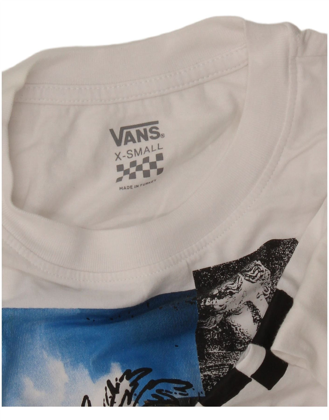 VANS ženska majica s kratkim rukavima dugih rukava UK 6 XS bijela