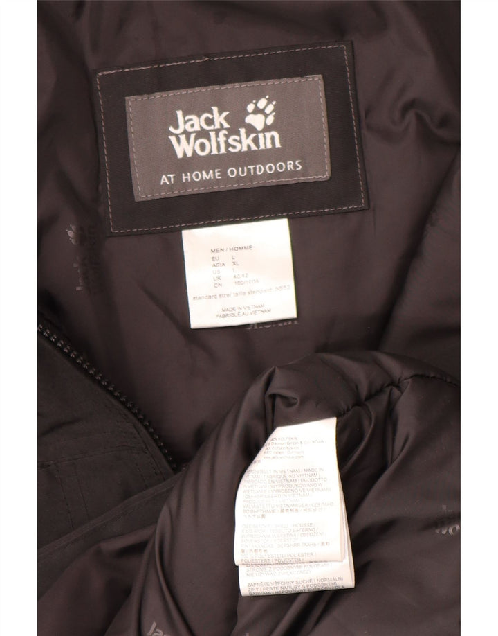 Jack Wolfskin muška podstavljena jakna UK 40/42 veliki crni poliester