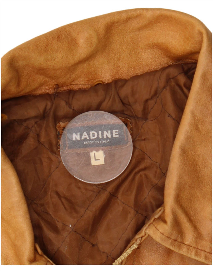 Nadine muška kožna jakna UK 40 Large Brown Leather