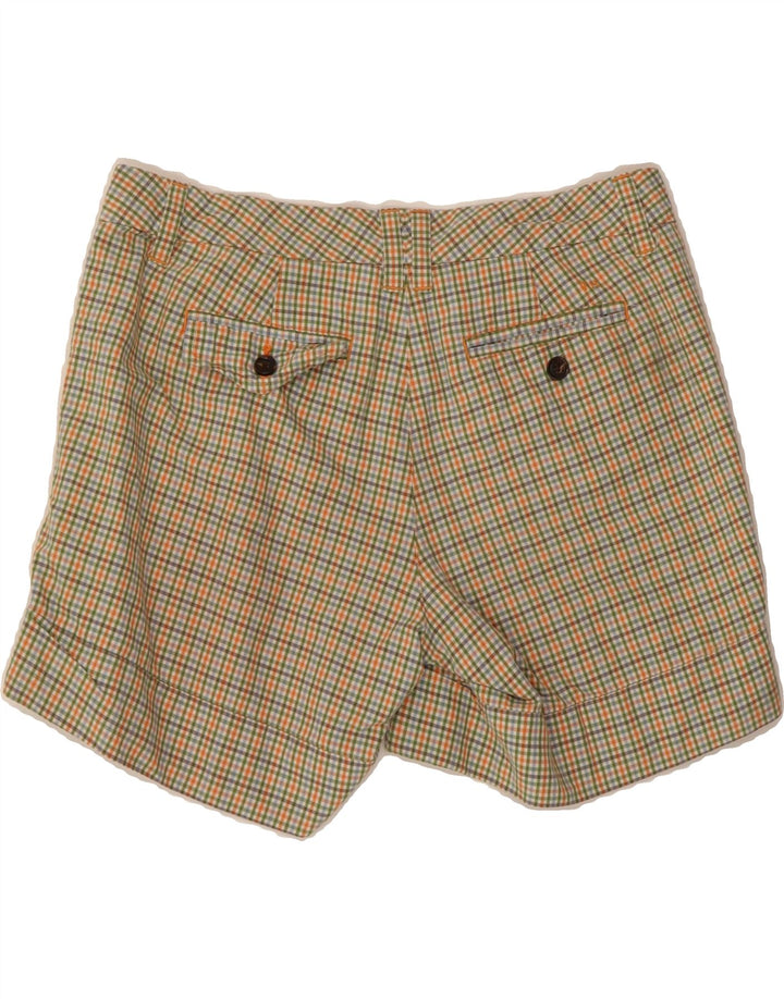 TOMMY HILFIGER Womens Chino Shorts US 4 Small W27  Multicoloured Check Vintage Tommy Hilfiger and Second-Hand Tommy Hilfiger from Messina Hembry 