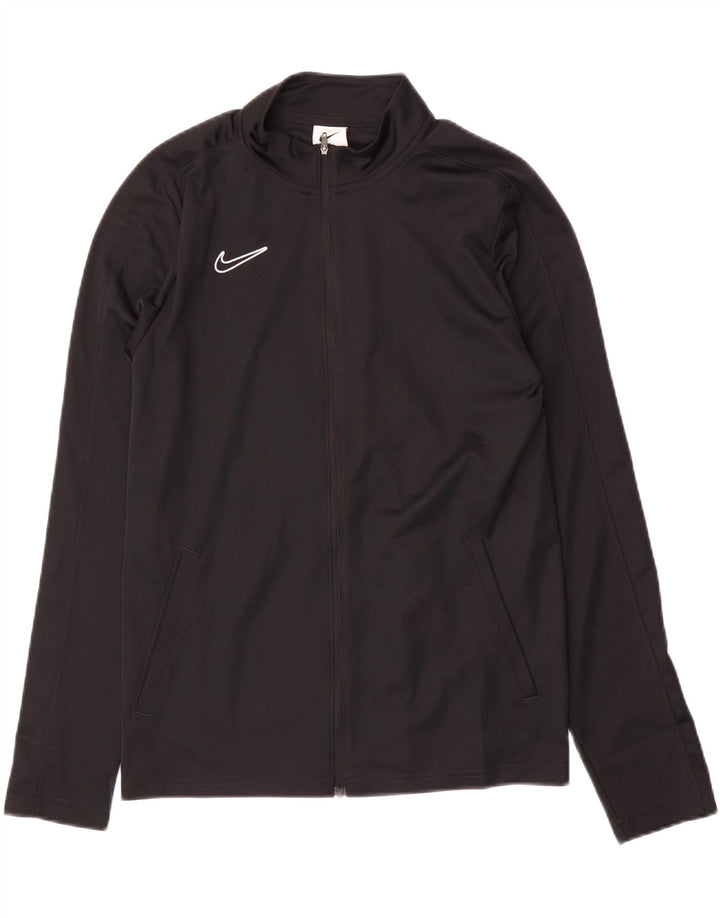 Nike Boys Dri Fit trenirka gornja jakna 13-14 godina XL crni poliester