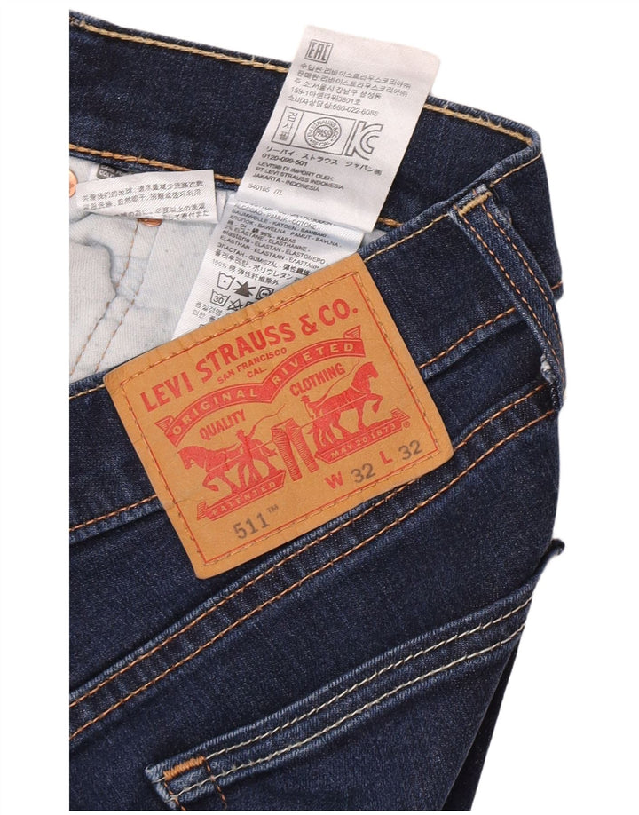 Levi's ženske 511 uske traperice W32 L29 plavi pamuk