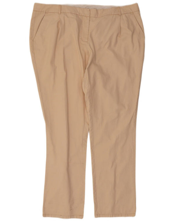 Boden ženske uske chino hlače UK 22 3XL W44 L32 bež pamuk