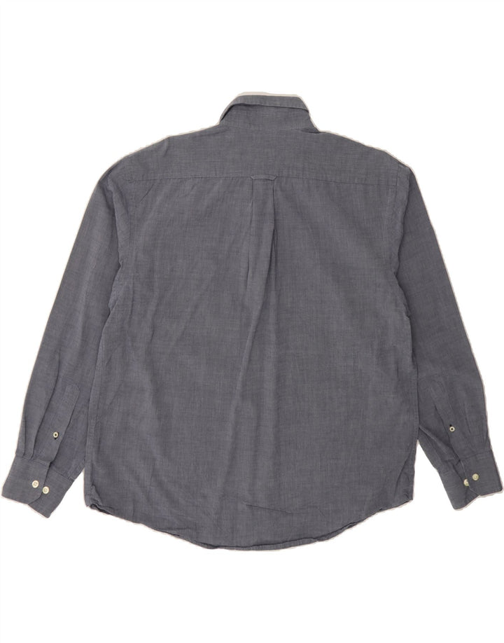 IZOD Mens Shirt Large Navy Blue Cotton Vintage Izod and Second-Hand Izod from Messina Hembry 