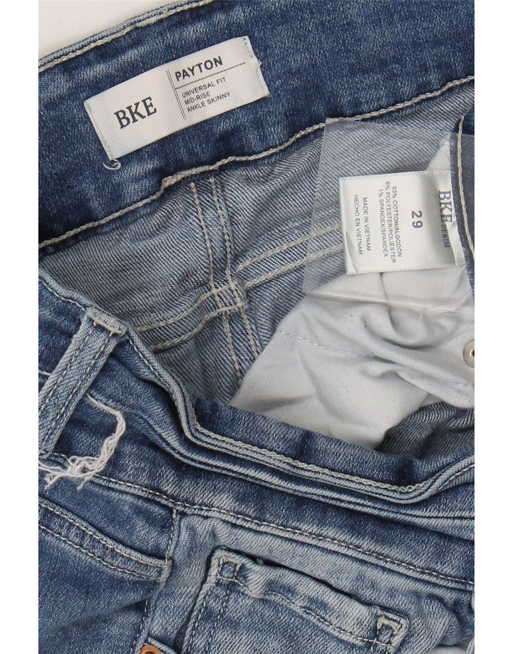 BKE ženske uske traperice srednjeg rasta Payton W29 L26 plavi pamuk