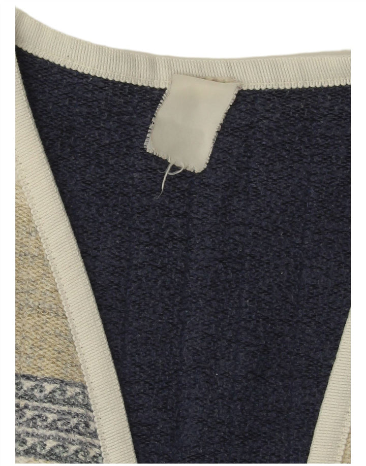 VINTAGE Ženska otvorena jakna UK 18 XL Bež Patchwork