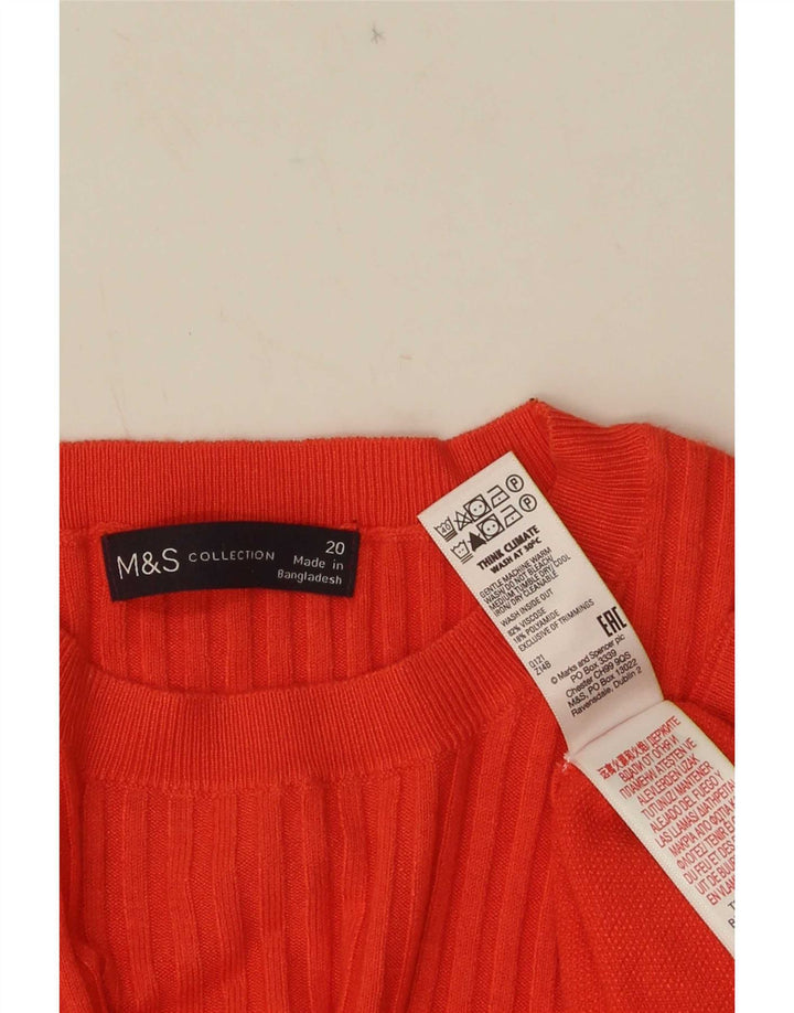 Top ženska bluza Marks & Spencer UK 20 2XL narančasta viskoza