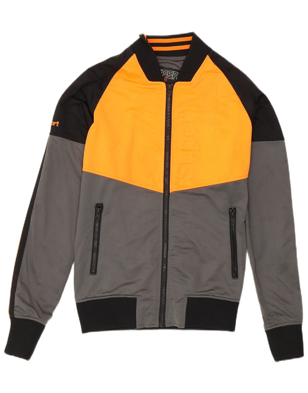 Superdry muška trenirka Gornja jakna male sive boje od poliestera