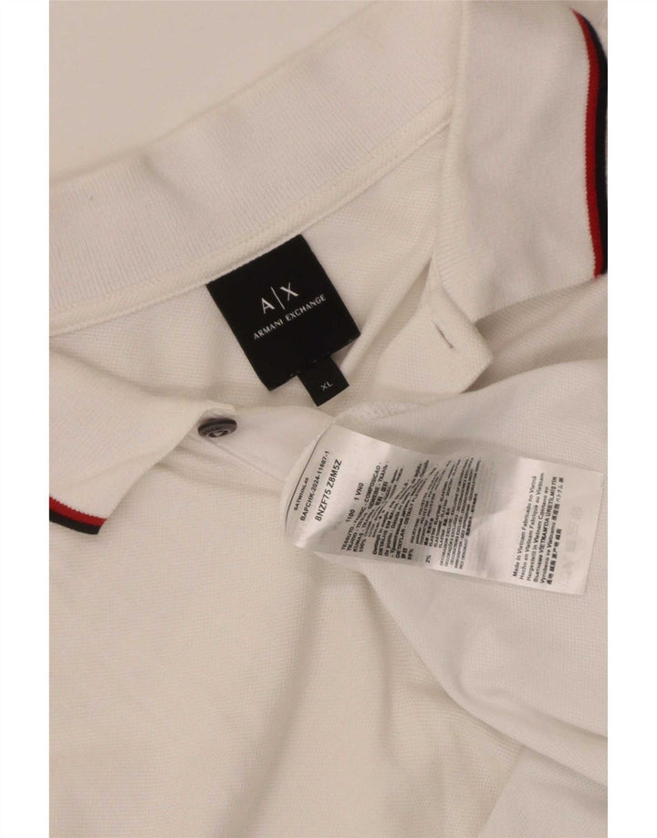 Armani Exchange muška polo majica XL bijeli pamuk