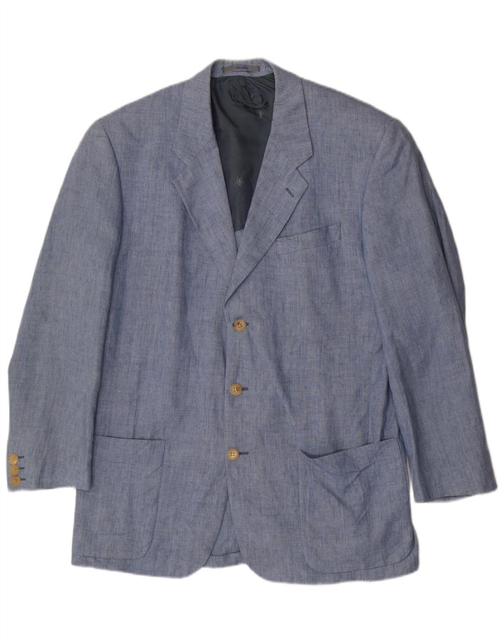 Kenzo Muška jakna sa 3 gumba IT 52 XL plava lanena