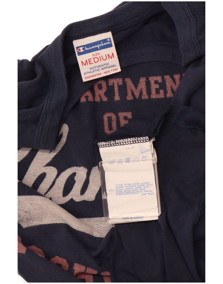 CHAMPION Muška majica dugih rukava Rochester Graphic, srednje tamnoplavi pamuk