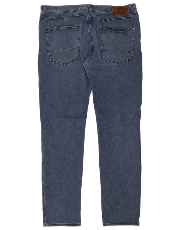 Tommy Hilfiger Mens Denton Straight Jeans W36 L32 Plavi pamuk