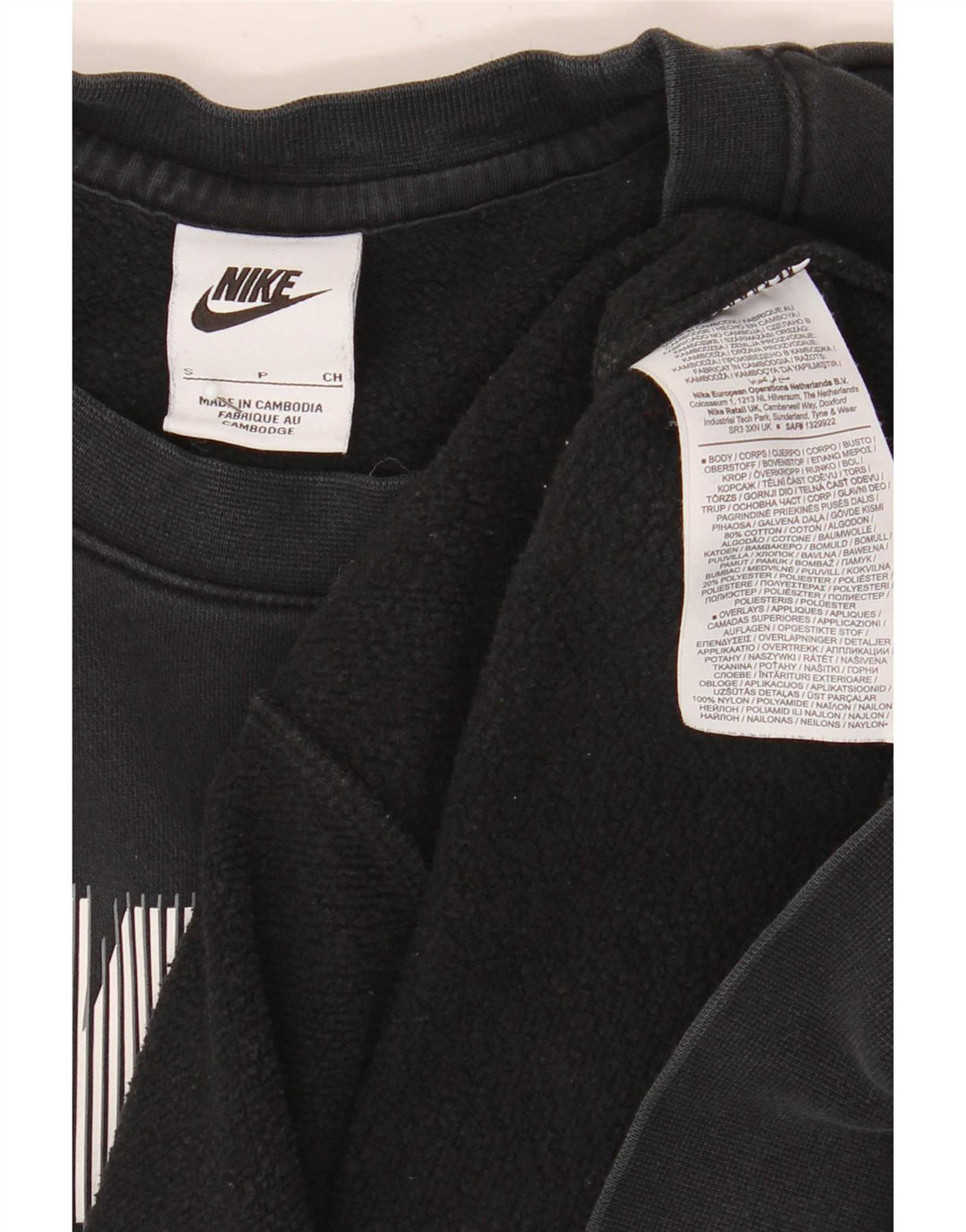 Nike muška majica s grafičkim motivima, mali crni pamuk u blokovima boja