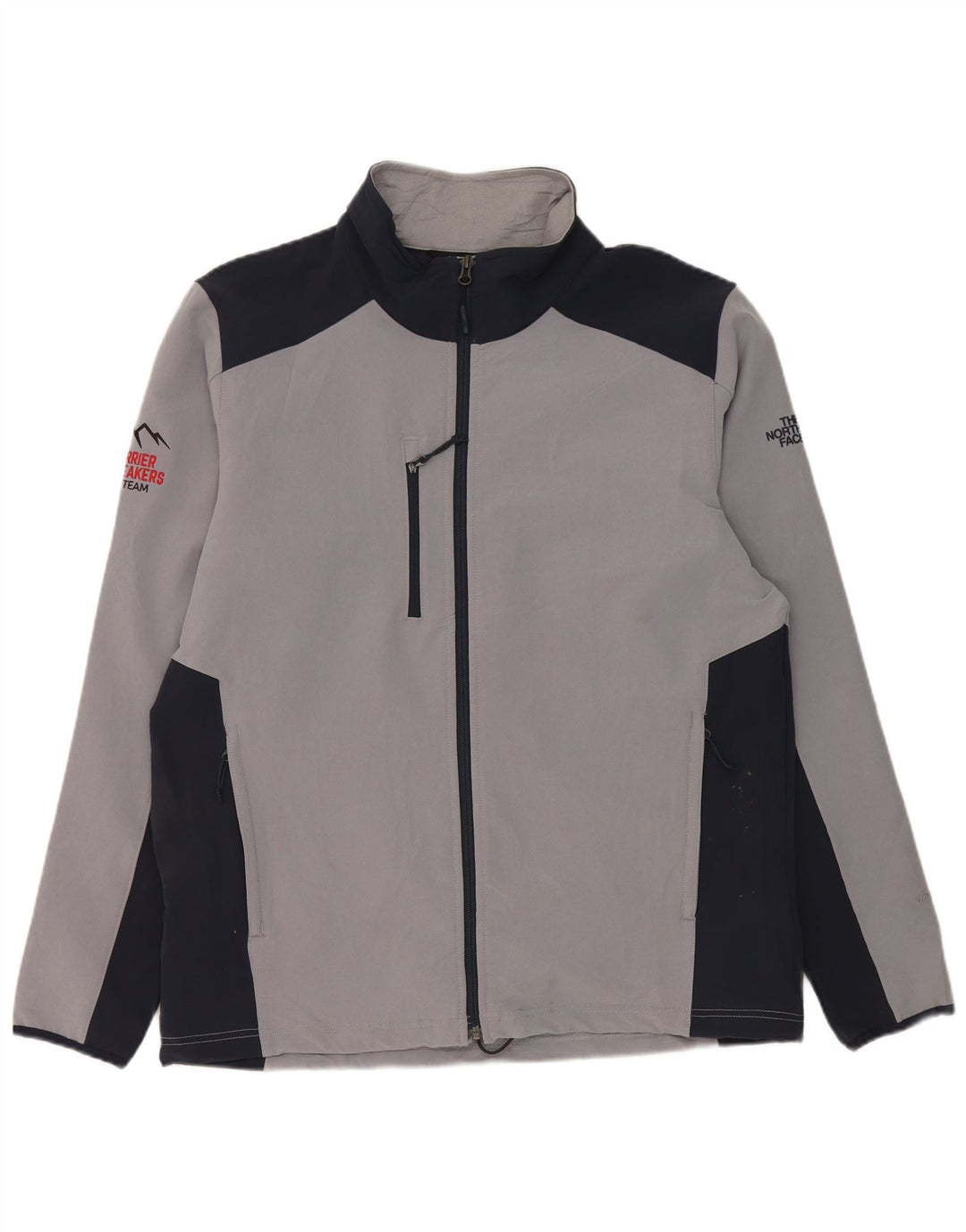 The North Face muška gornja jakna trenirke veliki sivi poliester u boji