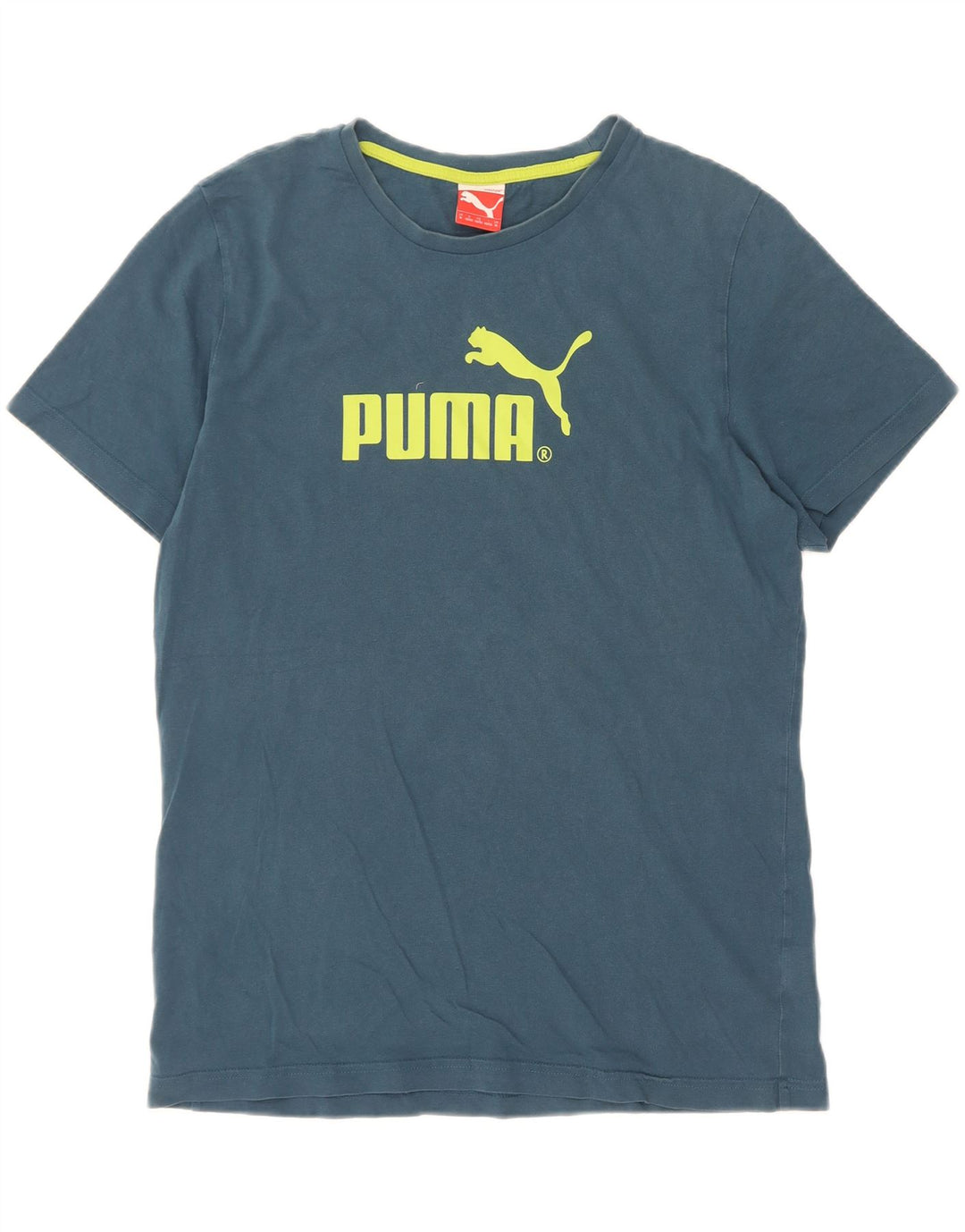 Puma muška majica s grafičkim motivima srednje plava
